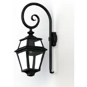 Roger Pradier Place des Vosges 2 Model 2 Wandlamp Dark black