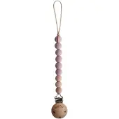 Mushie Dummy ketting Eva Mauve