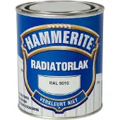 Hammerite radiatorlak spuitbus RAL 9010 gebroken wit hoogglans 400 ml