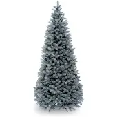 National Tree Company Feel Real Downswept Douglas Fir Blue Slim Hinged h213cm