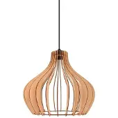 Envostar Hanglamp Faje, dimbaar, hout licht, Woon-/ Eetkamer, Hout, Scandinavisch, Hanglamp