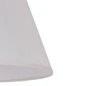 Duolla kap Sofia hoogte 25 cm, ecru/wit, wit / opaal, Textiel / Stof / Zijde