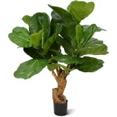 Maxifleur Kunstplanten Lyrata deluxe kunstplant op stam 95cm
