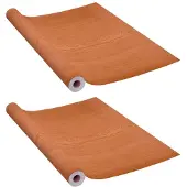 vidaXL Deurfolies zelfklevend 2 st 210x90 cm PVC lichteikenkleurig