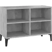 vidaXL Tv-meubel met metalen poten 69,5x30x50 cm betongrijs