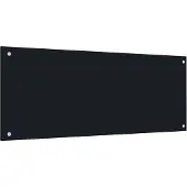 vidaXL Spatscherm keuken 100x40 cm gehard glas zwart