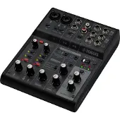 Yamaha AG06 MK2 6-kanaals Mixer met USB-interface Zwart