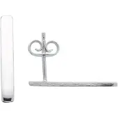 Classics&More Oorhangers staaf 925 rd
