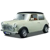 Bburago Mini Cooper 1969 1:18 creme/zwart