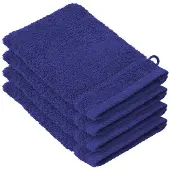 De Witte Lietaer Washandje Stéphanie Blue Indigo (Set van 4)