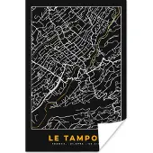 PosterMonkey Poster Kaart – Stadskaart – Le Tampon - Plattegrond – Frankrijk - 20x30 cm