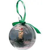 Art Revisited Kerstbal Rein Pol- White Christmas