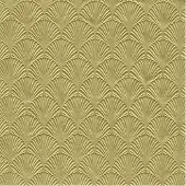 IHR Servet Luxe - 48x - 3-laags - met schub patroon - goud - 33 x 33 cm