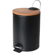 Viking Choice Badkamer prullenbak 3L met bamboe deksel