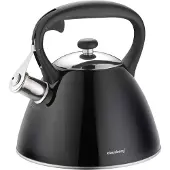 Klausberg Waterkoker met fluitje KLAUSBERG 3L KB-7208, Waterkoker, Zwart