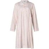 Lunatex - klassiek dames nachthemd 224133 met kraag - roze - maat S