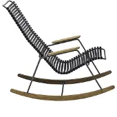 Houe Loungestoel Click Rocking Chair Dusty Light Blue