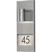 Konstsmide Wandspot Modena Adress RVS met huisnummer