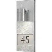 Konstsmide Wandlamp buiten met huisnummer | GU10 | Modena | IP44 | Zink kleur |