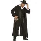 Widmann Funny Fashion Luxe cowboy verkleedkleding - polyester - heren kostuum - jas en gilet 52
