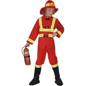 Widmann Brandweer kostuum kids rood 140