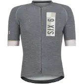 Agu Fietsshirt AGU Men SS Six6 Solid Merino III Black-M