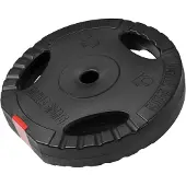 Gorilla Sports Halterschijf 10 kg gripper kunststof - 30/31 mm