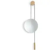 New Works Rise & Shine Wandspiegel Natural Oak | Brass Weight