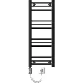 ECD-Germany Badkamerradiator Sahara 300x800 Mm Antraciet Recht Met Zijaansluiting