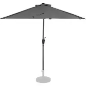 Vonroc Parasol Magione – Balkon parasol - Halfrond 270x135cm | Grijs