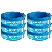 AngelCare -navulcassette Plus - Refill 6 stuks - Luieremmer - refill cassettes - recharge de poubelle à couches