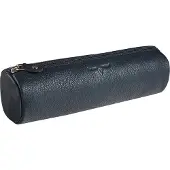 Maverick SARATOGA Leren Pennenetui rond - ritssluiting - blauw