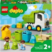 LEGO 10945 DUPLO Vuilniswagen en recyclingstation, speelgoed vuilniswagen, educatief speelgoed, kinderspeelgoed vanaf 2 jaar