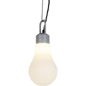 Diverse Lampadina - Retro Hanglamp voor buiten - 1 lichts - Ø 170 mm - Wit - Buitenverlichting