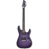 Schecter C-1 Platinum Satin Purple Burst elektrische gitaar