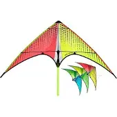 Prism stacker kite Neutrino 100 cm nylon/carbon rood/geel