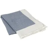 Broste Copenhagen Mona plaid blauw - 130x180cm