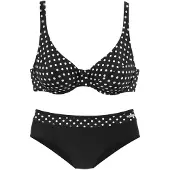 LASCANA Bikini zwart / wit