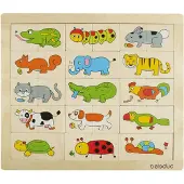 Beleduc Match &amp; Mix Animals Bordspel