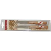 Robert Herder Molenmes – Schilmesje – Recht Lemmet 85 mm – RVS – Heft Beukenhout – 2 Stuks