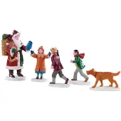 Lemax Kerstfiguur Papa christmas set of 5