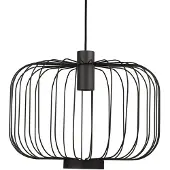 Lyora Zwarte draadlamp Allan Ø 48cm
