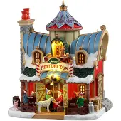 Lemax Santa s petting zoo b/o (4.5v) Kersthuisje