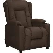 vidaXL Fauteuil verstelbaar kunstleer bruin