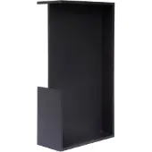 Formani Square LSQ160A/40 inbouwkom tbv deurdikte 40mm - mat zwart