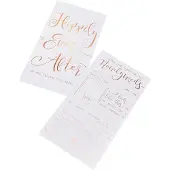 Ginger Ray Alternatief gastenboek - Advieskaartjes Beautiful rose gold