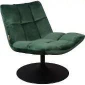 Dutchbone Loungestoel Bar Velvet Green