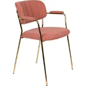 White Label Armstoel Jolien Gold Pink