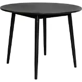 White Label Tafel Fabio Black 120x120 cm