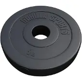 Gorilla Sports Olympische Halterschijf 5 kunststof 50/51 mm